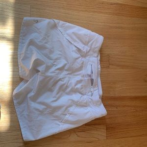 No rips, stains or tears. Lined shorts. 4 inches in length.